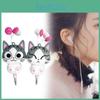 Sweet Chi Home Cat Retractable In Ear Wired Headphones Cartoon Gift Earphone