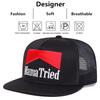 Unisex MAMA TRIED Letter Embroidery Hip-hop Net Hats Spring Summer Outdoor Adjustable Casual Baseball Caps Sunscreen Hat