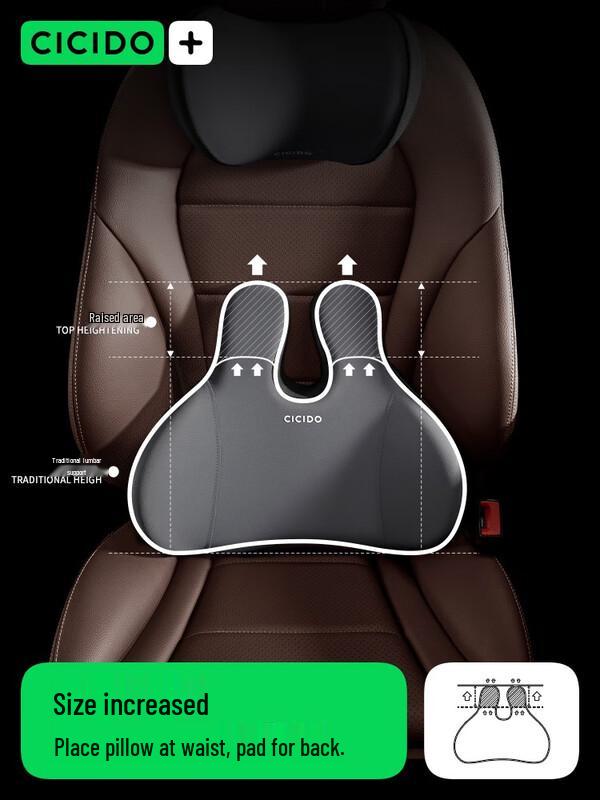 Ergonomic Headrest and Lumbar Support Set