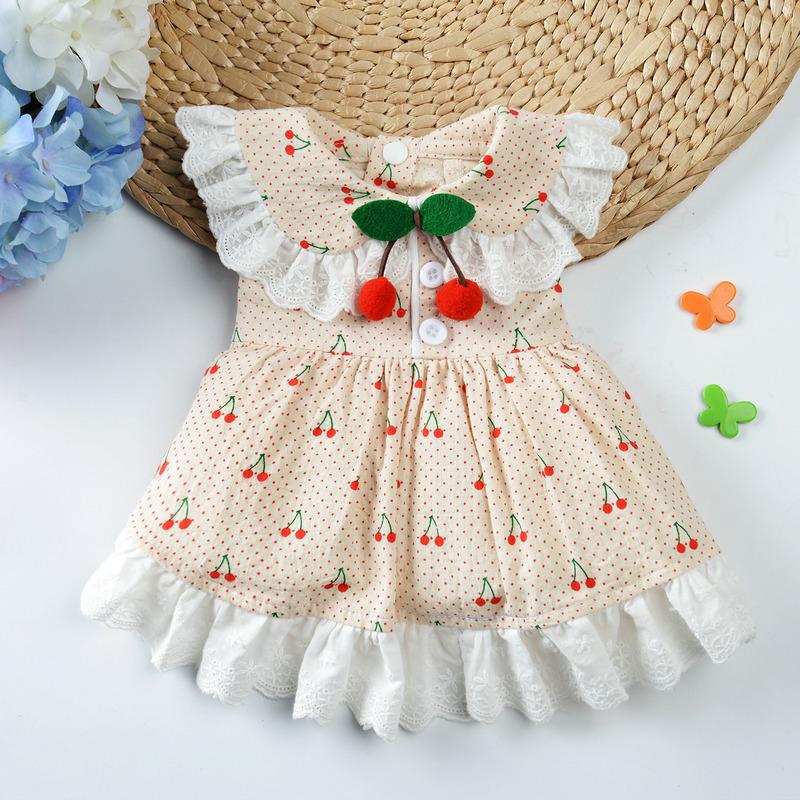 

New Mailei Cherry Xiaomi Manufacturer s New Summer Clothing Teddy VIP French Doo Corgi Small Dog Dog Trouser Skirt XL абрикосовый