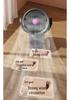 Silent USB Clip-on Desktop Fan with Light and Oscillation for Home and Dorm Use