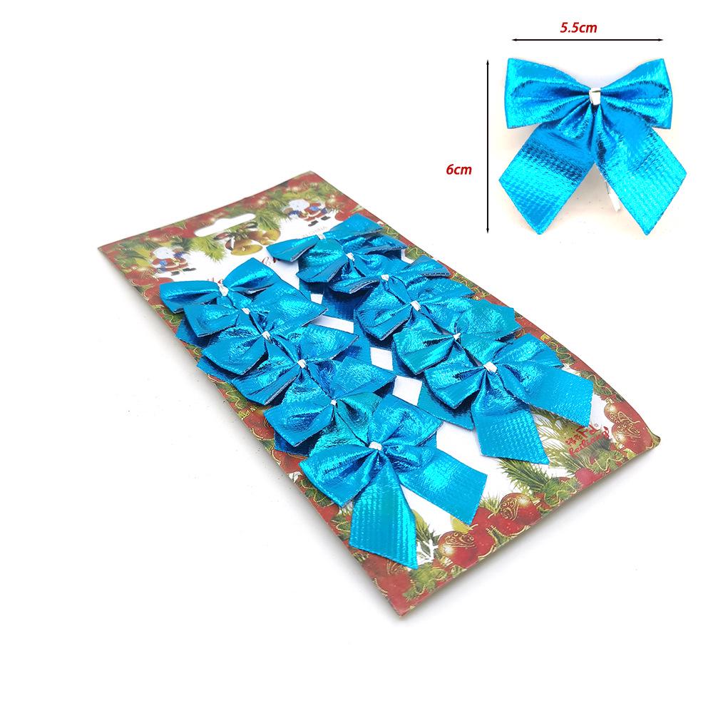 Christmas Bows Ornaments - Pack of 12 Holiday Decorations & Gifts