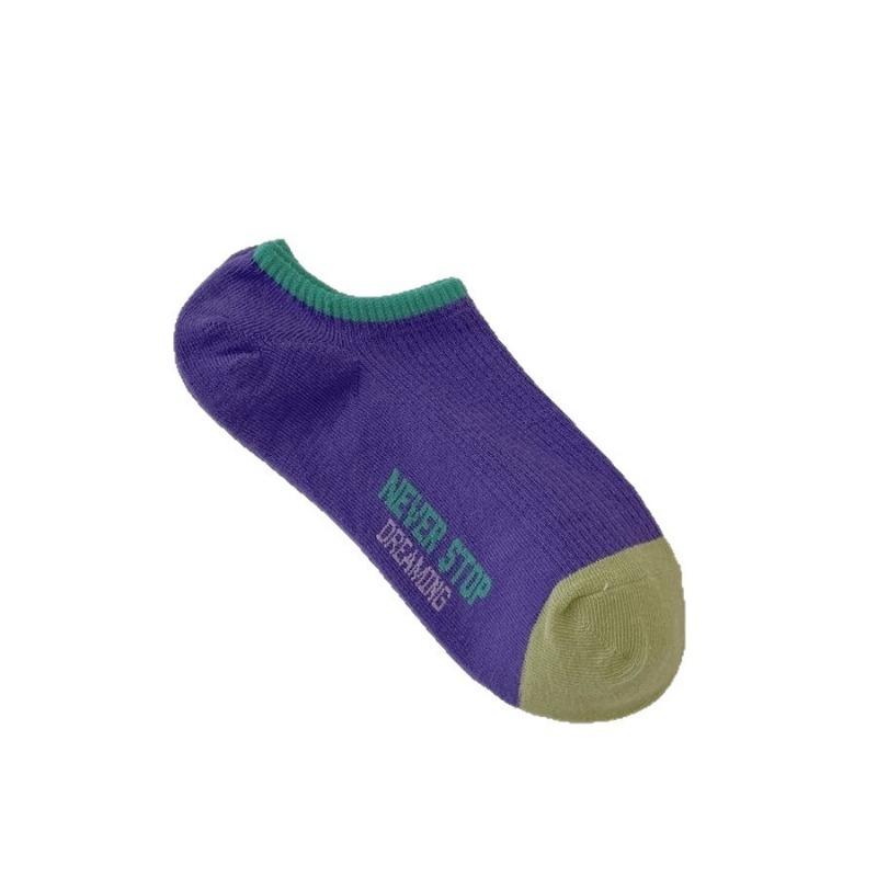 Color-blocked Letter Socks Women's Trendy Summer Thin Boat Socks Men's and Women's Sports Invisible Socks