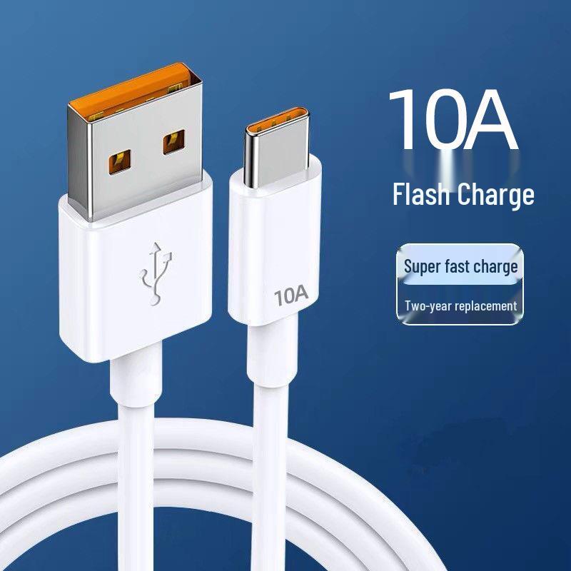 

120W Dual Type-C Data Cable for Fast Charging - Compatible with Apple 15 & Huawei. 25cm