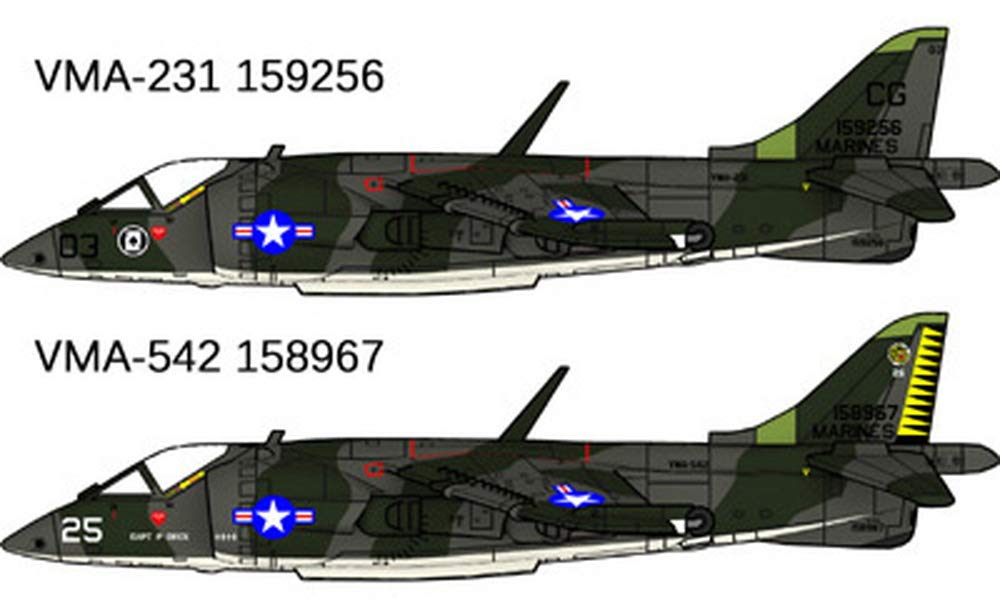 Fox One Design US Marine Corps Harrier 3D Printer Kit FXNA047 1/144 AV-8A
