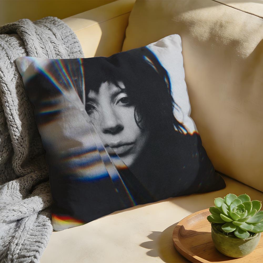 Cushion Cover Singer LLady Gaga Mayhem Washed Linen Soft Breathable Decorative Case For Sofa Home Pillow cover