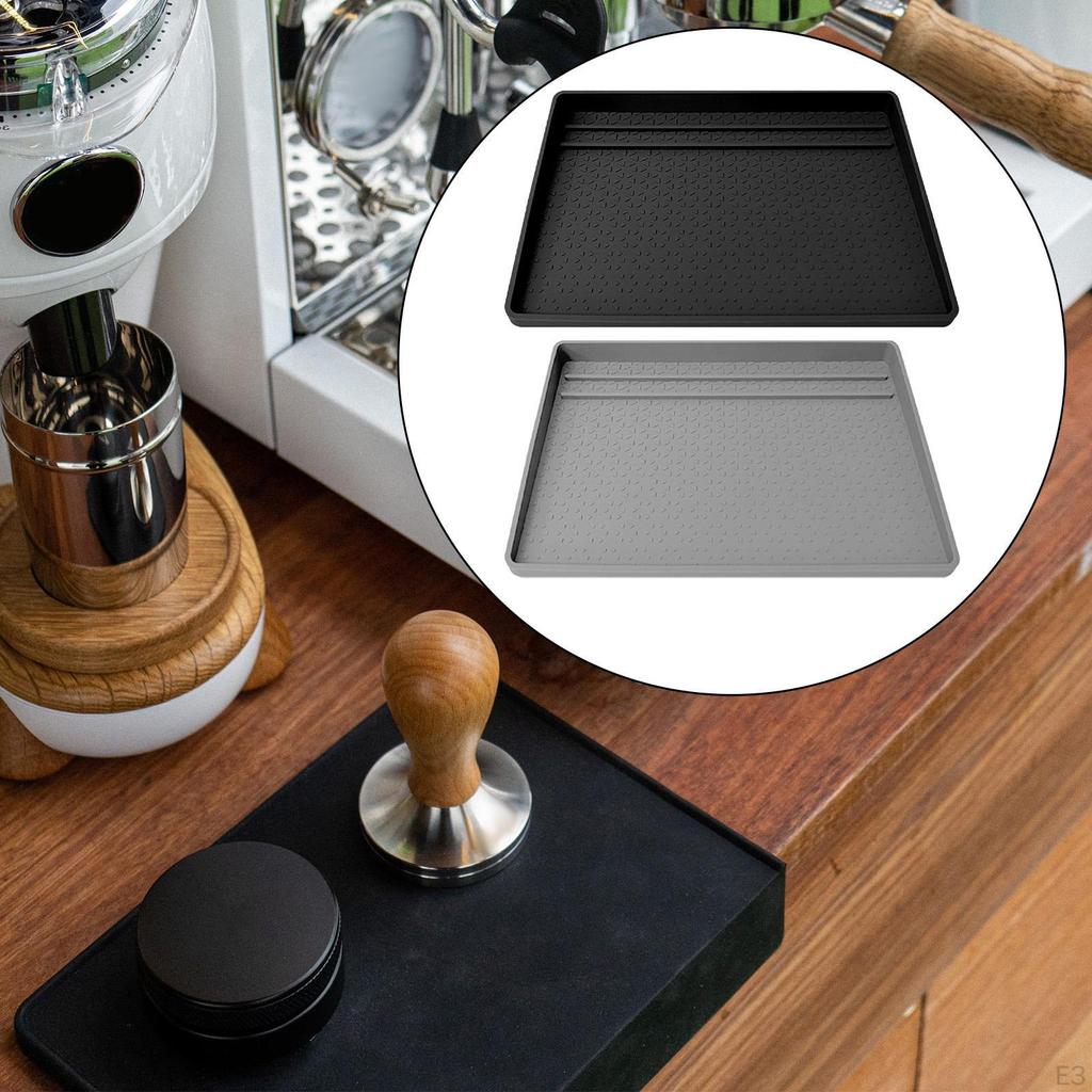 Coffee Machine Mat Silicone Maker Pad Heat Resistant Bar Reusable Table Soft Non Slip