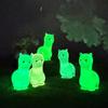 Micro Landscape Resin Decoration Cartoon Cute Luminous Color Alpaca Decoration Desktop Car Home Decoration Accessories