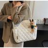 IELGY Ladies Tote Bag Cotton Clothes Large Capacity Commuter Portable Korean Version Fashion One-Shoulder Messenger Bag