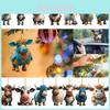 Cute Cartoon Cow Acrylic Car Hanging Decoration For Christmas Tree Birthday Gift