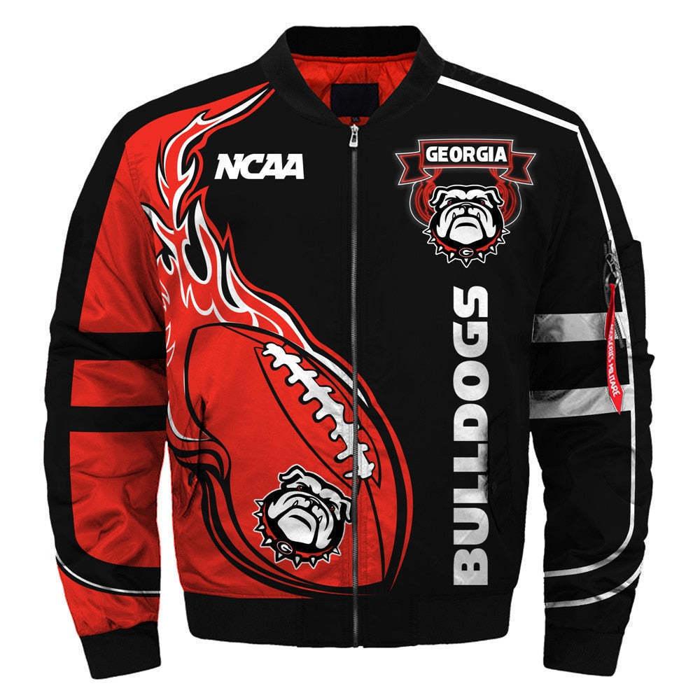Men's 3D Digital Print Rugby Zipper Jacket NFL 034