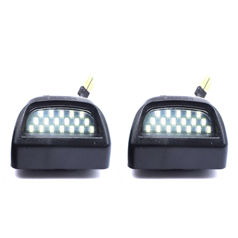 2 Pcs Led Car Number License Plate Lights Lamp Assembly For Chevrolet Silverado Escalade Avalanche GMC Sierra 1500 2500 3500 New