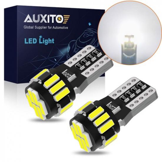 

2x AUXITO LED License Plate Tag Light Bulb 6500K White W5W 168 2825 194 175 T10