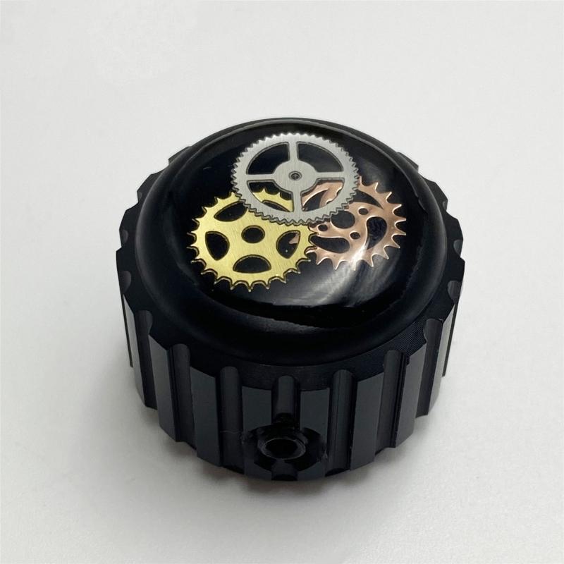 1Pc Nonslip Guitar Potentiometer Control Knobs with Hole Volumes Tone Gear Knobs for Electric Guitar and Bass Part