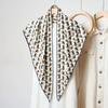 Retro old money wind cashew flower triangle scarf women's fashion high sense versatile decoration outer silk scarf scarf fart curtain tide