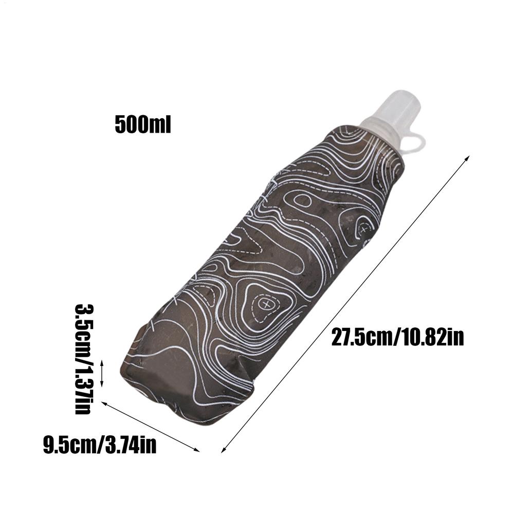 Water Bottles Foldable Water Bottles For Traveling Foldable Lightweight Soft Cups For Cycling Hiking Sports Traveling чёрный