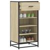 VidaXL Shoe Rack Sonoma Oak 48x38x97.5 Cm Engineered Wood 849210