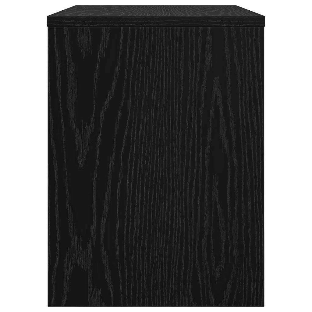 TV Stand Black Oak Effect 60 x 30 x 40 cm Engineered Wood