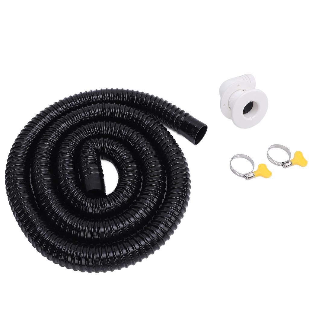 Boat Bilge Installation Kit Efficient Marine Bilge Drainage System with Flexible Thicken Pipe Clamps and Elbow