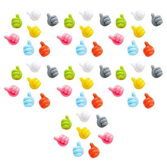 20/30/50Pcs Self Adhesive Cable Clips Key Holders Simple Installation Wide Application Thumbs-Up Hooks Wall Organizer