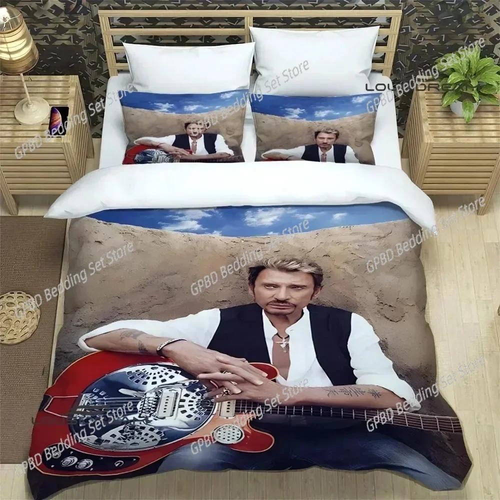 Rock Star Johnny Hallyday Bedding Set Bedroom Soft Modern Bedspreads Comefortable Kids Duvet Cover Quilt Cover And Pillowcase