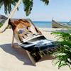 Titanic Print Beach Towel, Large Soft Quick Dry Towel for Beach Camping Swimming