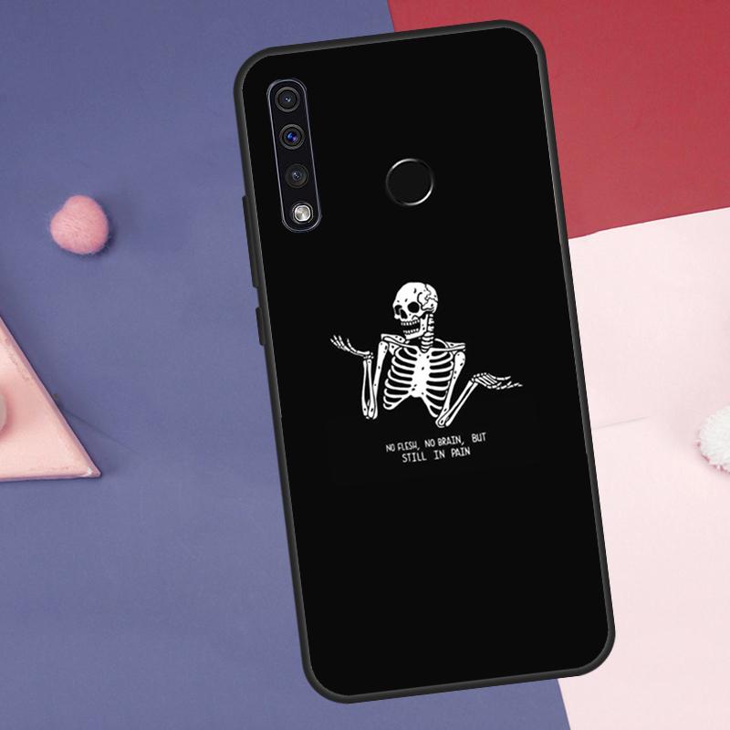 Skeleton Art Case For Huawei Nova 10 9 SE 8i 11i 12i 12s Y60 Y70 Y90 Y72 Y73 Y61 Y91 P60 Pro P30 P40 Lite