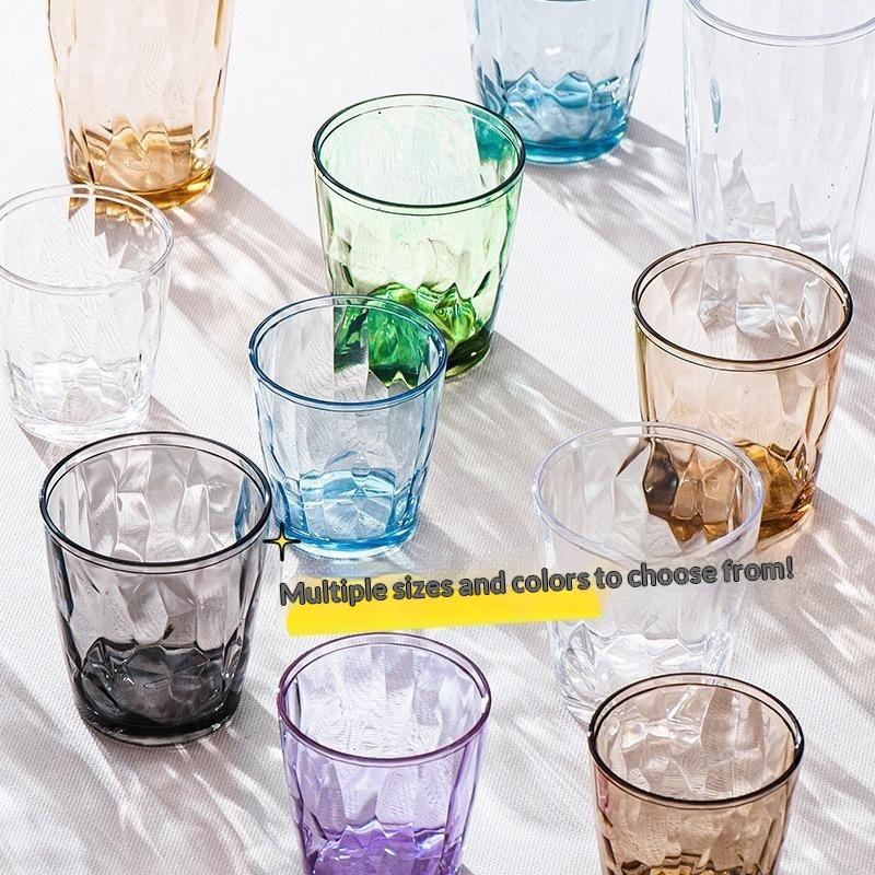 Pc Drinking Cups Shatterproof Heat Resistant Shatter-Resistant Rinsing Cup For Home Kitchen Office Use