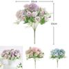Dendranthema Morifolium Rose Wedding Decor Artificial Rose Bouquet For Photography And Home Celebration