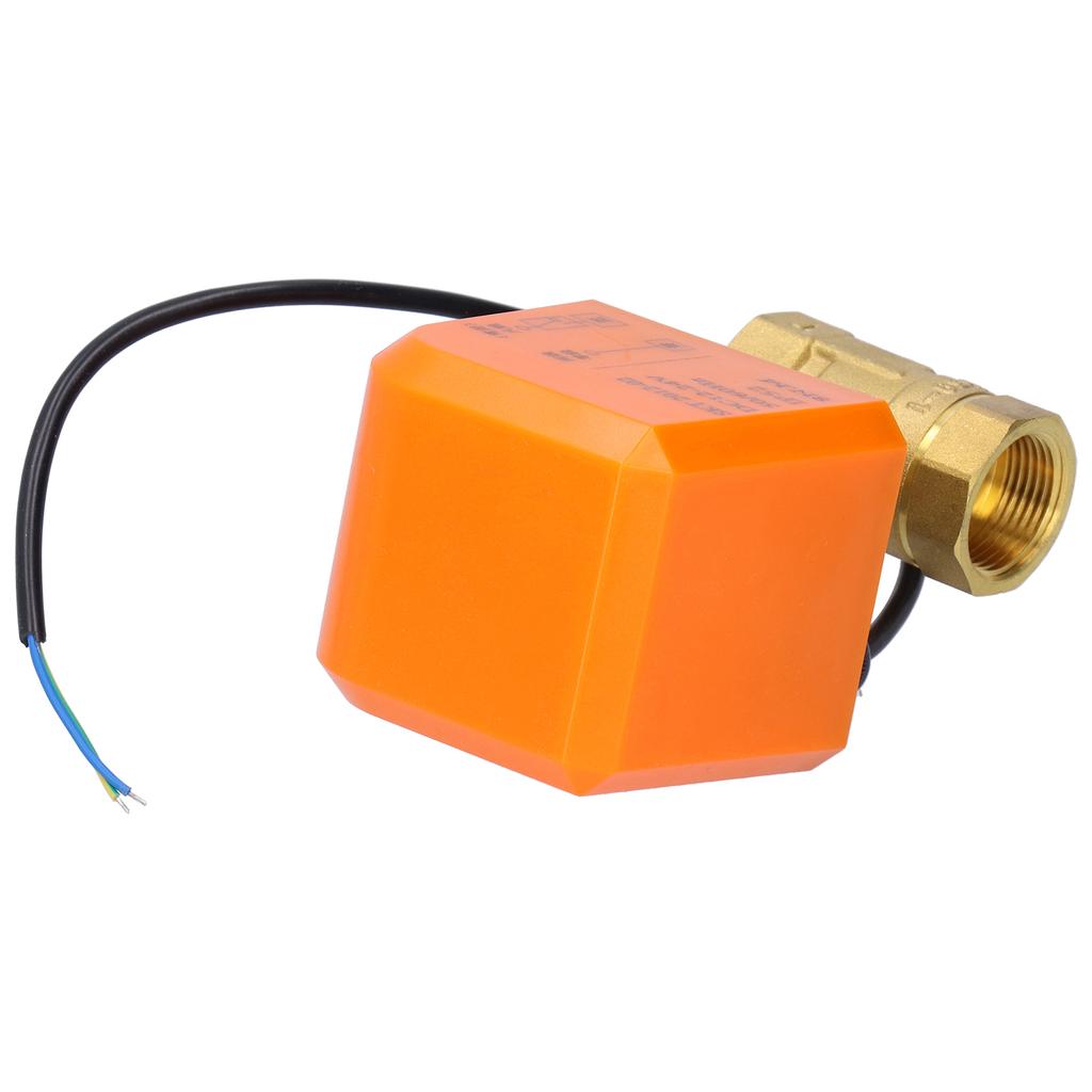 DN20 Professional 2 Way Electric Ball Valve DC12 24V 2‑Wire Brass Ball Valve Accessory