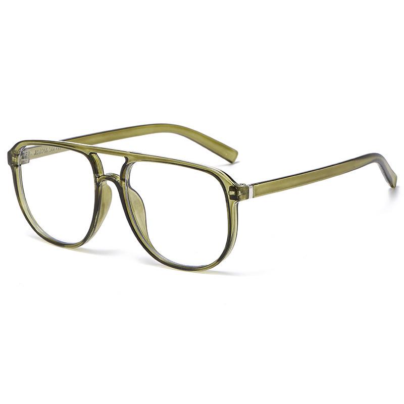 X18266 Men's Fashionable Double Bridge Photochromic Glasses with Simple, Scholarly Design