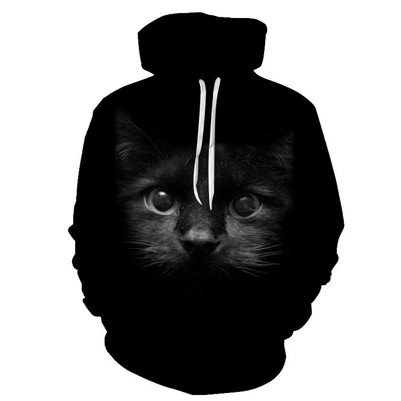 Neues Super Süßes 3D Katzen Kapuzensweatshirt Für Männer Und Frauen DIY Kapuzen Herbst Junge Und Mädchen Tier Weißes Street Outfit Pullover