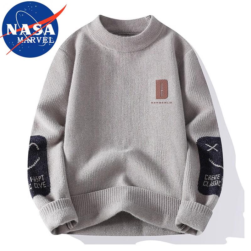 

NASA MARVEL Men s Round Neck Pullover Sweater L