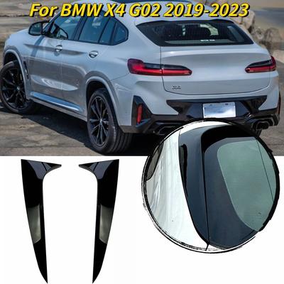 Spoiler Lateral Trasero para Ventana de Coche Para BMW X4 G02 - Spoiler Lateral Trasero de ABS Negro Brillante Divisor Canard Piezas de Repuesto para Automóvil