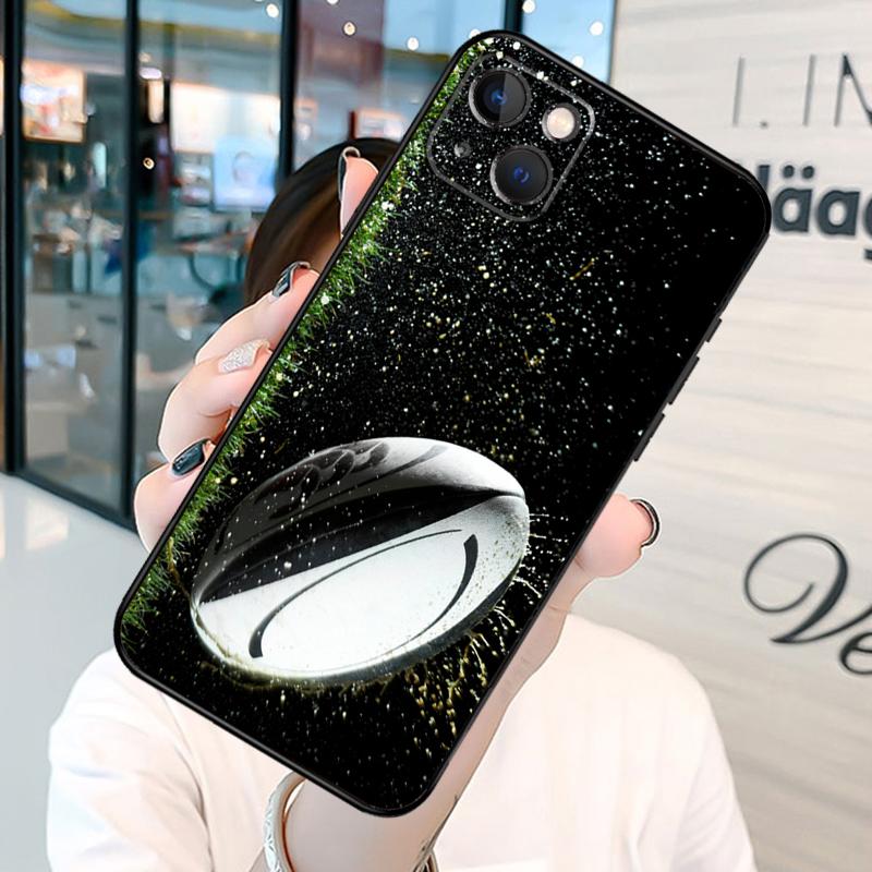 Rugby Ball Funda For iPhone 13 14 15 16 Pro Max 11 14 15 16 Pro Max XR Plus X XS Max 12 Mini Covers Coque