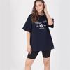 American Retro 2025 Oversized T-Shirt: Trendy High-End Print, Short Sleeve Summer Design
