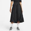 Nike X Sacai Collaboration Pleated Design Built-In Shorts Pleated Mid-Rise Loose Sports Long Skirt Women Skirts Black CZ4683-010