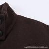 Womens 2026 Short Wool-Blend Coat With Belted Waist Stand Collar Batwing Sleeve Streetwear Chic Outerwear