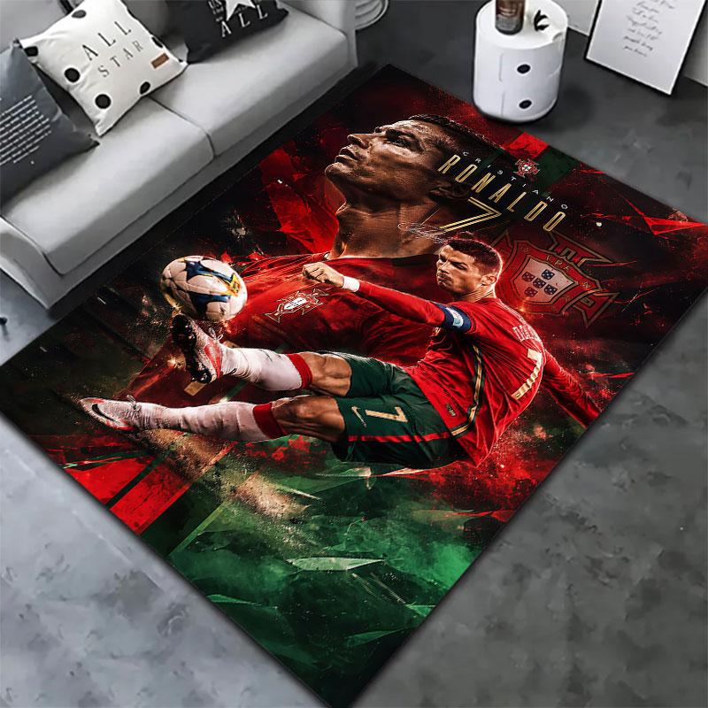 Cristiano Ronaldo Carpet Rug for Living Room Bedroom Home Sofa Decoration,Kids play Non-slip Floor Mat