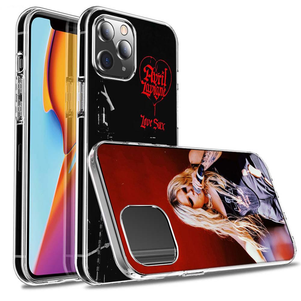 Singer Avril Lavigne Phone Case For Iphone 16E 15 Pro 14 Plus 17E 16 17 Pro Max Air 11 12 13 Mini Shockproof Capa Cute Cover