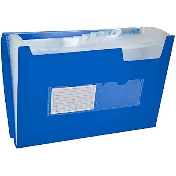 Pořadač - LIDERPAPEL - 920958 - 13 přihrádek - Plast - Černý