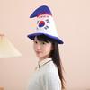 Funny Korean Flags Print Hat Adult Carnivals Party Hat Dress Up Carnivals Hat