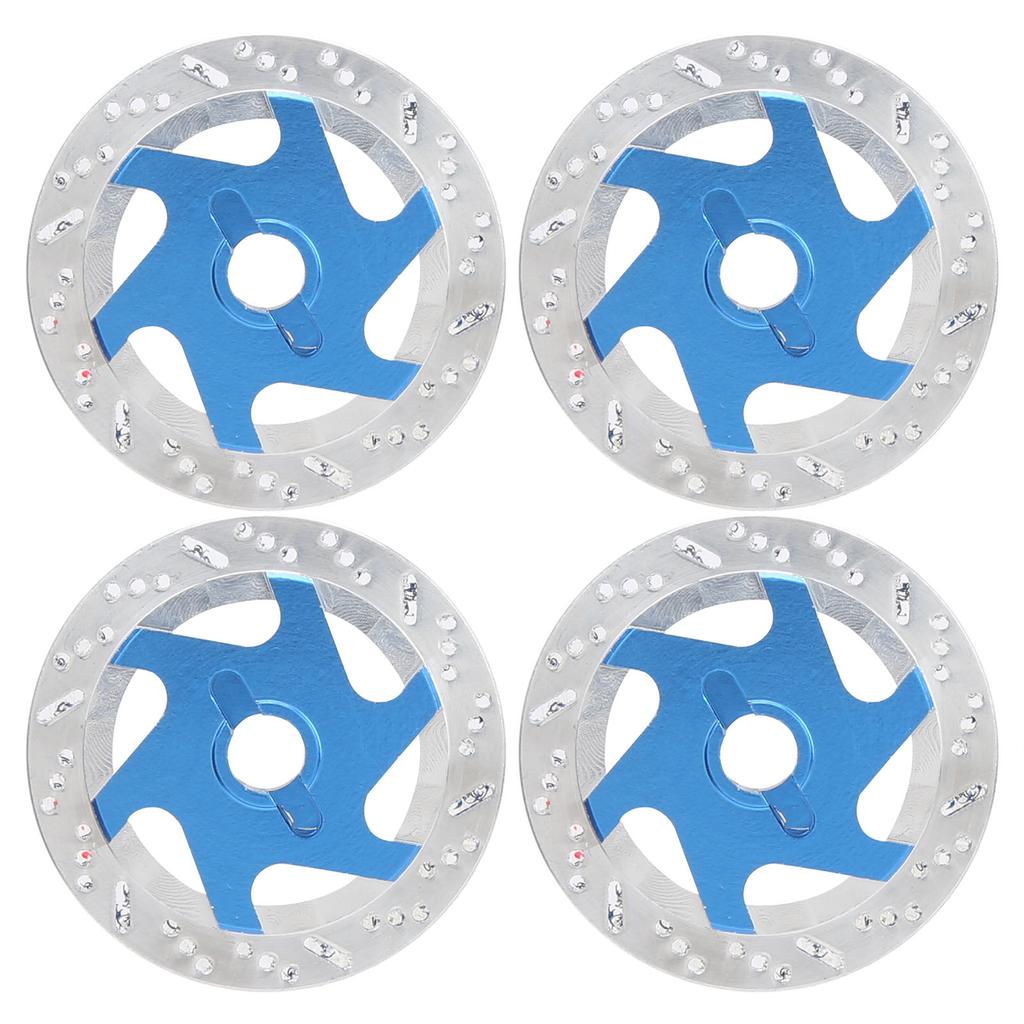 4PCS Universal Aluminum Alloy RC Car Brake Disc Metal Hex Adapter for 1 10 Remote Control CarDark Blue