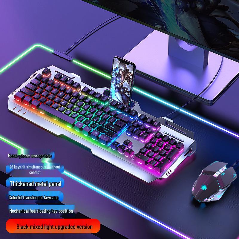 Pioneer GX330 Mechanical-Feel Gaming Keyboard & Mouse Set - Luminous for PC/Laptop