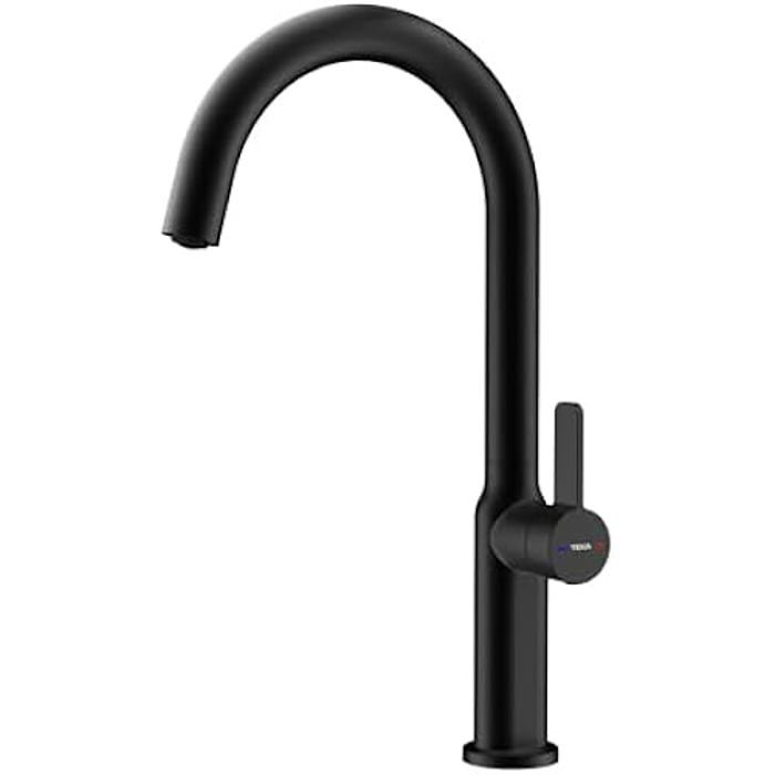 Robinet - TEKA - Misturadora Oval 915 BK - Noir - Rotatif - Débit 5 L/min