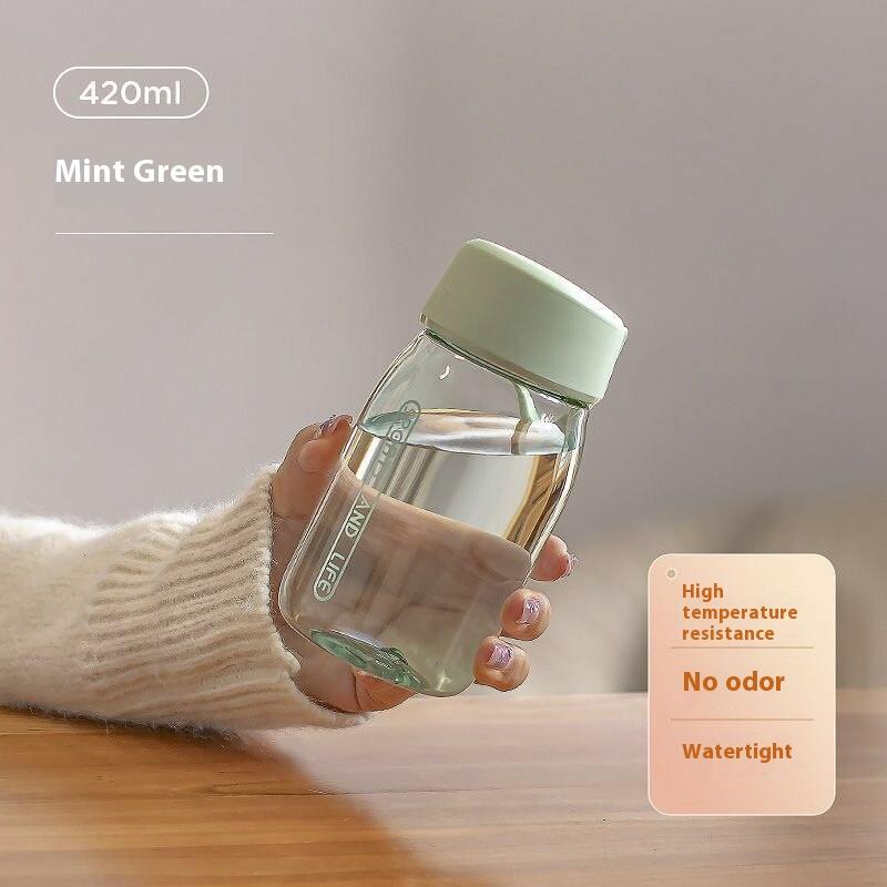 420Ml/600Ml Plastic Water Bottle Leakproof Portable Anti Drop Water Cup Students Bottle Coffee Tea Cup Summer Drinkware