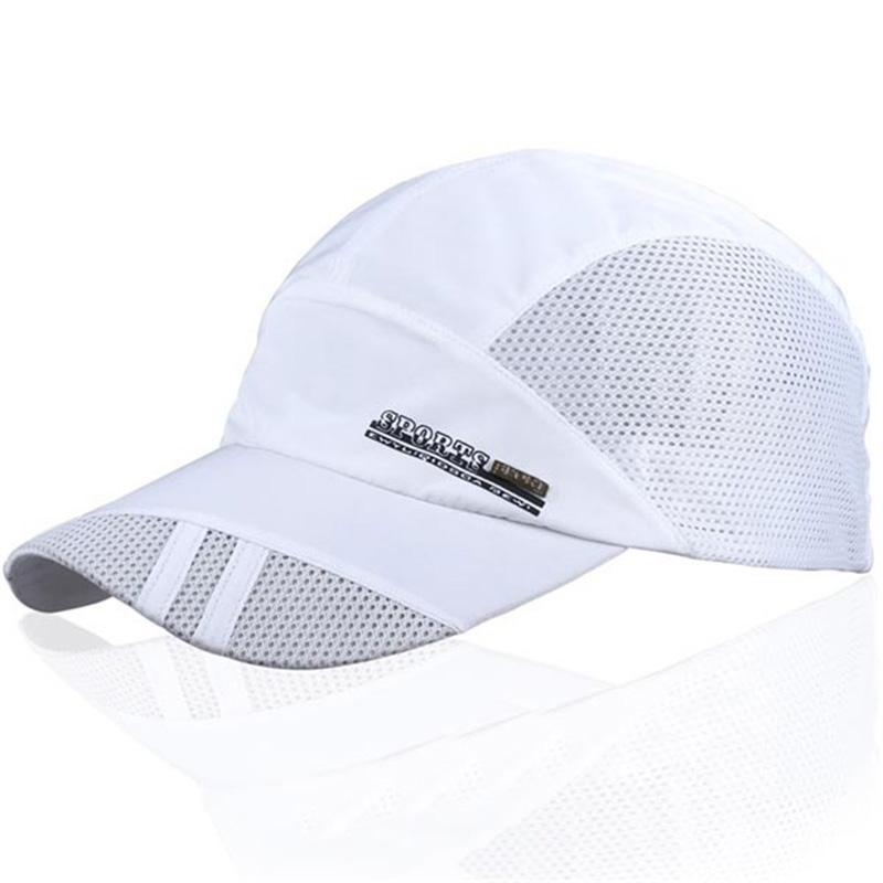Verstellbare Schnelltrocknende Atmungsaktive Mütze Laufen Baseball Sommer Mesh Kappe Schirm Sportlich Cool Mode Heiß Outdoor Beliebt Männer Frauen