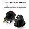 4Pcs KCD1 12V/220V LED Rocker Switch 16A 20A ON/OFF 3 Pin Round Power Button Switch with Light for Car Boat Van Dashboard Switches4
