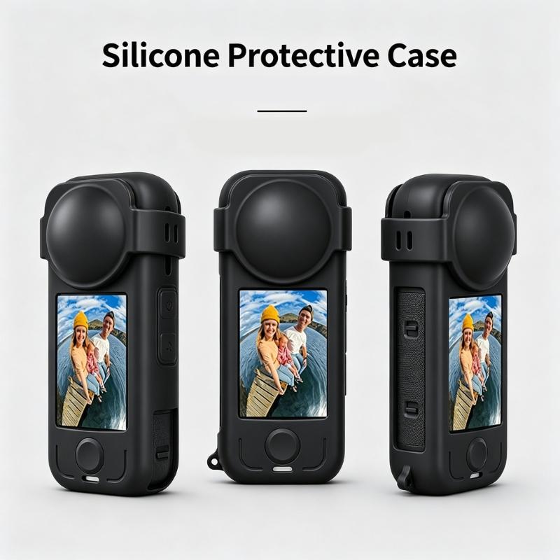 Premium Elastic Silicone Protective Cover For X4 Air Camera Case Shockproof And Scratch Resistant Lens Cover AntiSlip