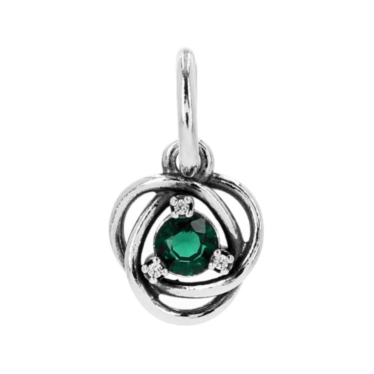 Pandora Original Design Sterling Silver Pendants Unisex Green 793125C05